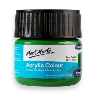 Mont Marte Signature Acrylic Paint 100ml Tub - Sap Green