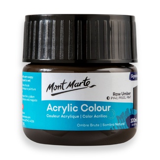 Mont Marte Signature Acrylic Paint 100ml Tub - Raw Umber