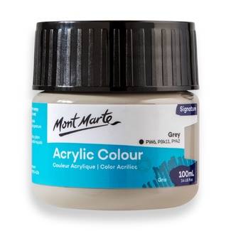 Mont Marte Signature Acrylic Paint 100ml Tub - Grey