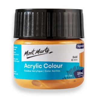 Mont Marte Signature Acrylic Paint 100ml Tub - Gold