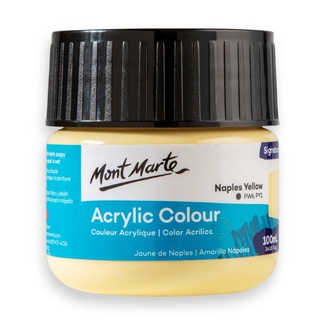 Mont Marte Signature Acrylic Paint 100ml Tub - Naples Yellow