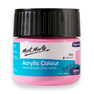 Mont Marte Signature Acrylic Paint 100ml Tub - Pink