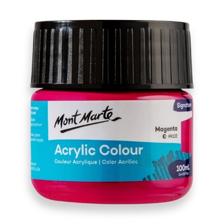 Mont Marte Signature Acrylic Paint 100ml Tub - Magenta