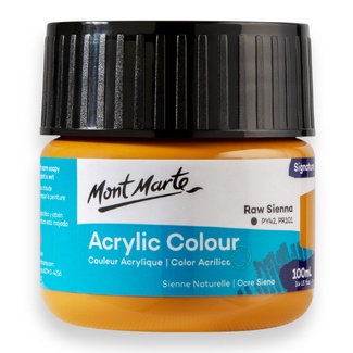 Mont Marte Signature Acrylic Paint 100ml Tub - Raw Sienna