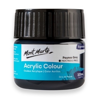 Mont Marte Signature Acrylic Paint 100ml Tub - Payne's Grey