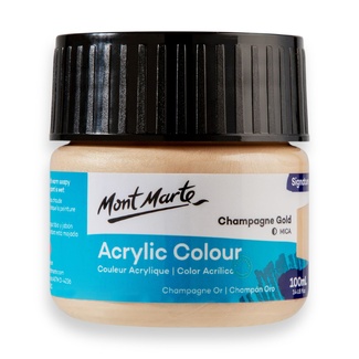 Mont Marte Signature Acrylic Paint 100ml Tub - Champagne Gold