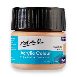 Mont Marte Signature Acrylic Paint 100ml Tub - Rose Gold