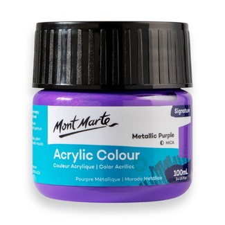 Mont Marte Signature Acrylic Paint 100ml Tub - Metallic Purple