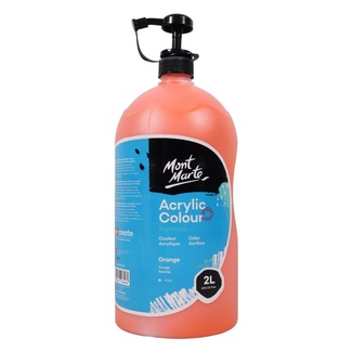 Mont Marte Signature Acrylic Paint Pump Bottle 2L - Orange