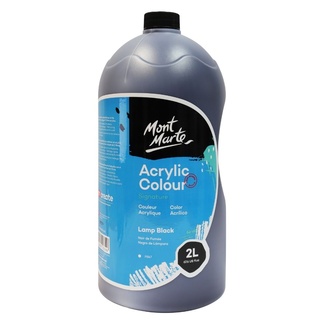 Mont Marte Signature Acrylic Paint Pump Bottle 2L - Black