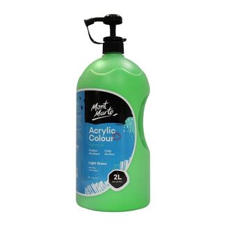 Mont Marte Signature Acrylic Paint Pump Bottle 2L - Light Green