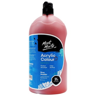 Mont Marte Signature Acrylic Paint Pump Bottle 2L - Rose Madder