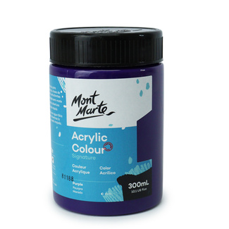 Mont Marte Signature Acrylic Paint 300ml Pot - Purple