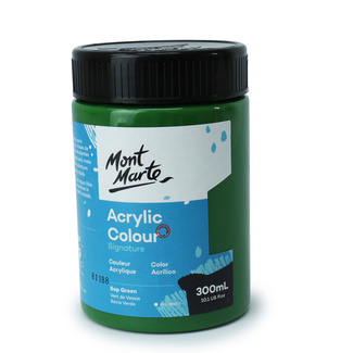 Mont Marte Signature Acrylic Paint 300ml Pot - Sap Green