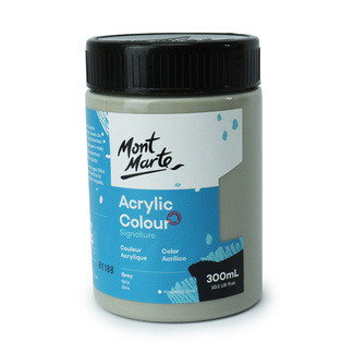 Mont Marte Signature Acrylic Paint 300ml Pot - Grey