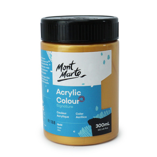 Mont Marte Signature Acrylic Paint 300ml Pot - Gold