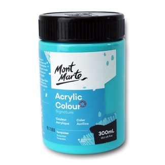 Mont Marte Signature Acrylic Paint 300ml Pot - Turquoise