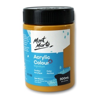 Mont Marte Signature Acrylic Paint 300ml Pot - Raw Sienna