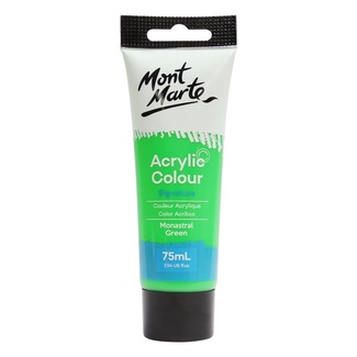 Mont Marte Signature Acrylic Paint 75ml Tube - Monastral Green