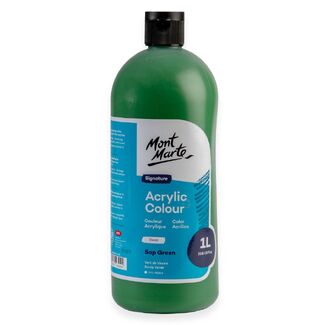 Mont Marte Signature Acrylic Paint Squeeze Bottle 1L - Deep Sap Green