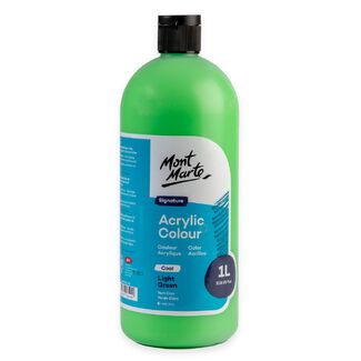 Mont Marte Signature Acrylic Paint Squeeze Bottle 1L - Cool Light Green
