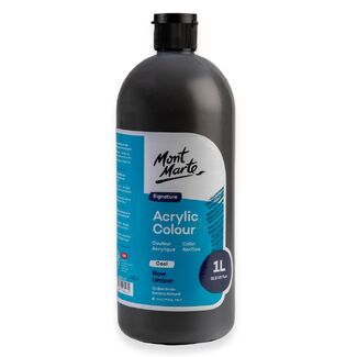 Mont Marte Signature Acrylic Paint Squeeze Bottle 1L - Cool Raw Umber