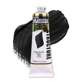 Matisse Structure Acrylic 75ml S1 - Ivory Black