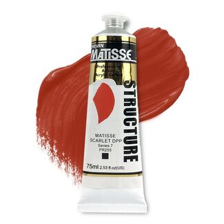 Matisse Structure Acrylic 75ml S7 - Matisse Scarlet Deep