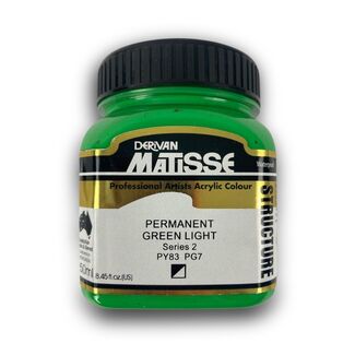 Matisse Structure Acrylic 250ml S2 - Permanent Green Light
