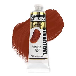 Matisse Structure Acrylic 75ml S3 - Transparent Red Oxide