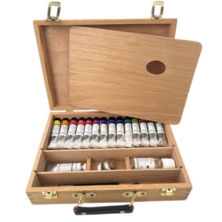 Sennelier Gouache Paint Set in Wooden Box - 15 Tubes