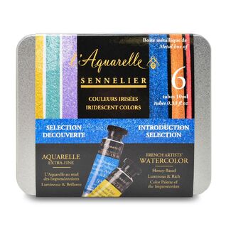 Sennelier Artist Quality Iridescent Watercolour Introductory Set 6 x 10ml Tubes