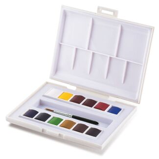 Sennelier La Petite Aquarelle Watercolour Travel Set - 12 Half Pans