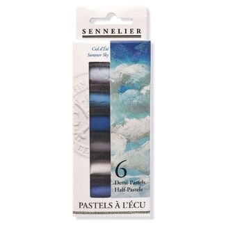 Sennelier Soft Pastel Half Stick 6pc Set - Summer Sky