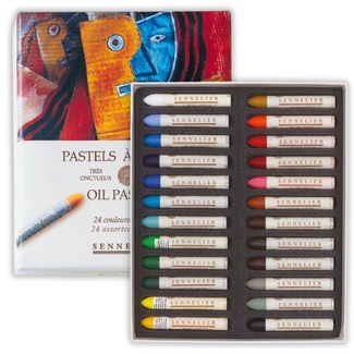 Sennelier Oil Pastel 24pc Set - Assorted Colours