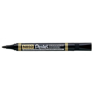 Pentel Permanent Marker 2.5 - 5.5mm - Black Bullet Point