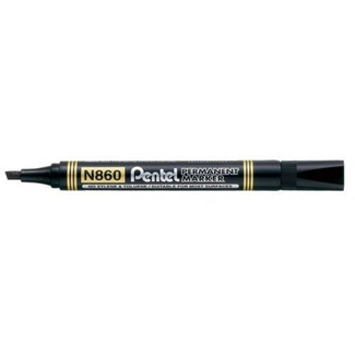 Pentel Permanent Marker 1.5 - 4.5mm - Black Chisel Point