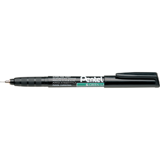 Pentel Green Label Permanent Marker 0.5mm - Black