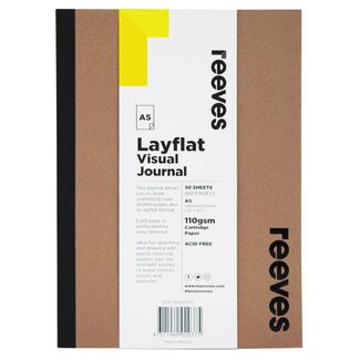 Reeves Visual Journal Layflat Kraft Cover 30 sheets - A5