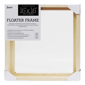 Jasart Thin Edge Floater Frame 16x16 Inch - Natural
