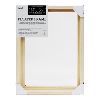 Jasart Thin Edge Floater Frame 18x24 Inch - Natural