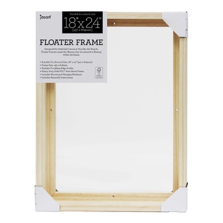Jasart Thick Edge Floater Frame 18x24 Inch - Natural