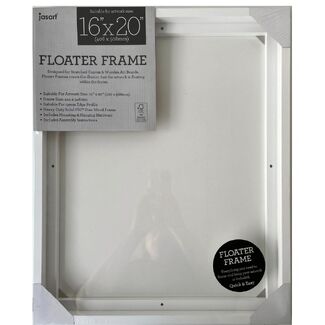 Jasart Thin Edge Floater Frame 16x20 Inch - White