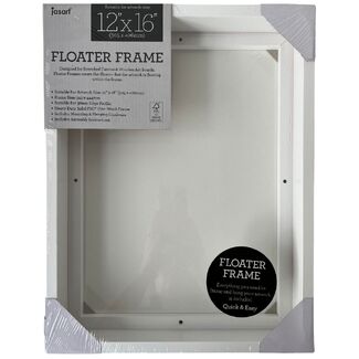 Jasart Thick Edge Floater Frame 12x16 Inch - White