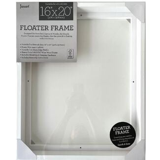 Jasart Thick Edge Floater Frame 16x20 Inch - White