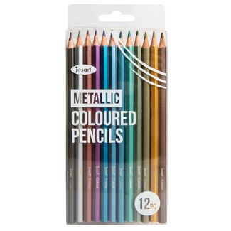Jasart Coloured Pencil Trend Set of 12 - Metallic (FSC 100%)