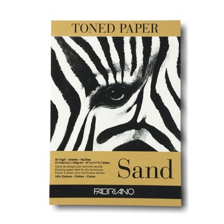 Fabriano Toned Pad A4 Sand 120gsm 50 sheets