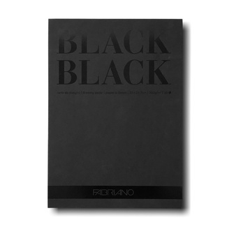 Fabriano BLACK Black Paper Pad A4 300gsm 20 Sheets