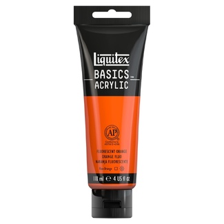Liquitex Basics Acrylic Paint 118ml - Fluorescent Orange