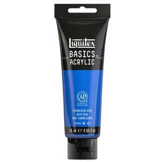 Liquitex Basics Acrylic Paint 118ml - Fluorescent Blue